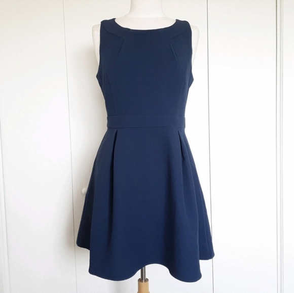 FOREVER 21 Blue Cocktail Dress Large - Picture 2 of 4